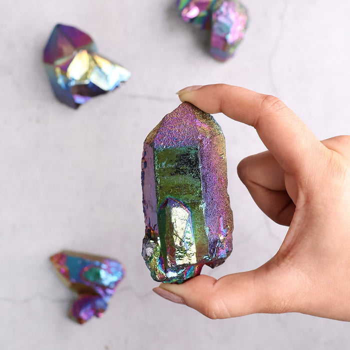 Titanium Aura Quartz: Benefits, Healing Properties, and Uses