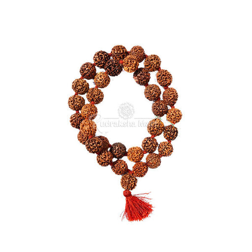 7 Mukhi Nepali Rudraksha Kanthi Mala - 33+1 Beads in India, US, UK, Australia, Europe