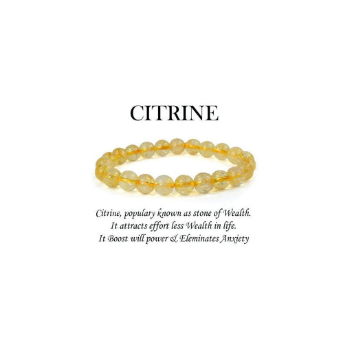 Citrine Round Crystal Bracelet in India, US, UK, Australia, Europe