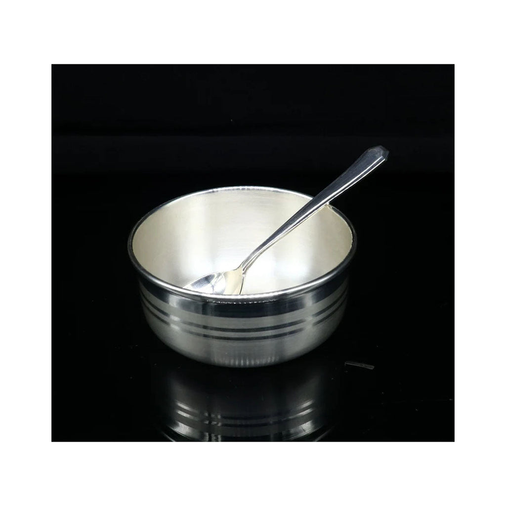 Buy silver spoon and store bowl for baby