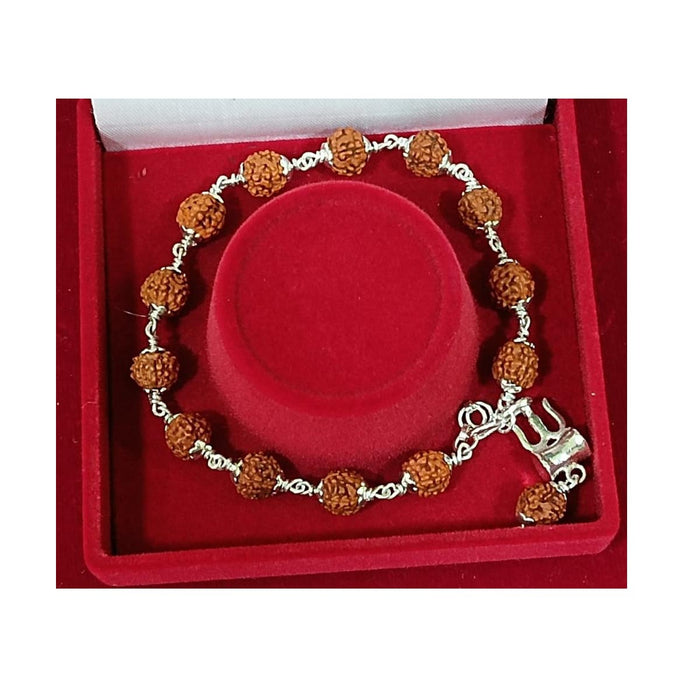 925 sterling silver customized lord shiva trident trishul With Rudraksha bangle  bracelet kada, best gift for girl's or boy's nssk435 | TRIBAL ORNAMENTS